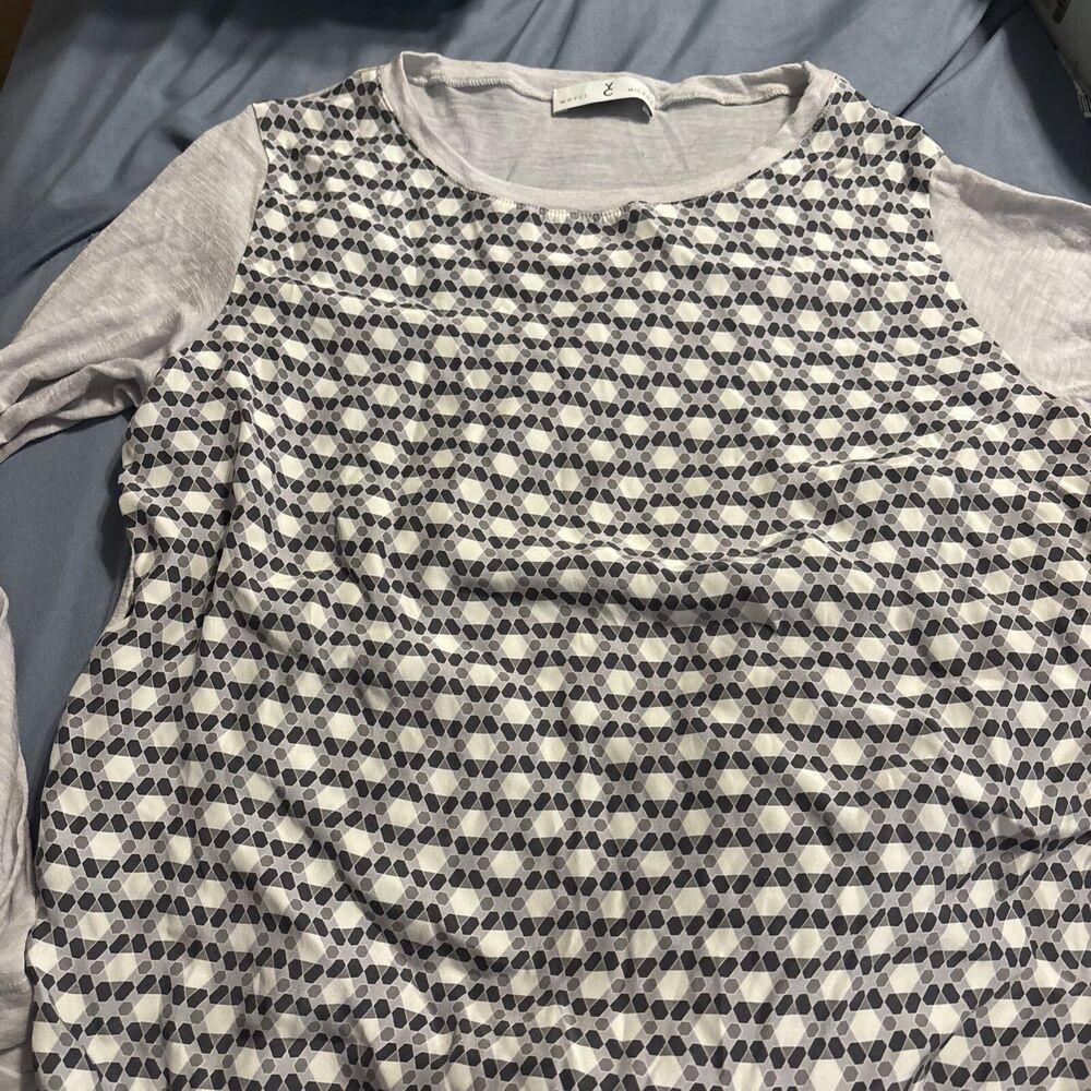 Whyci Milano Women’s Blouse SZ 40 Long Sleeve Top Us Size 4